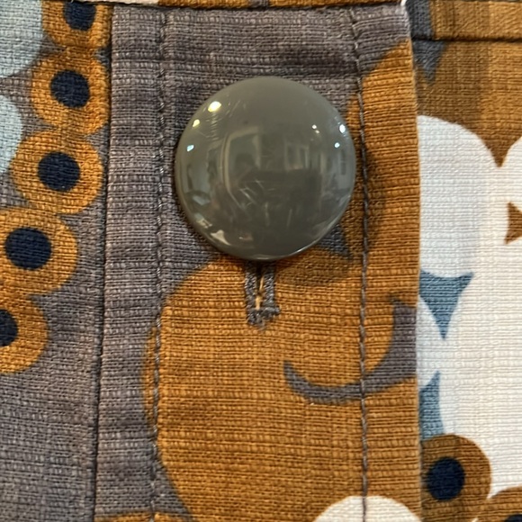 J. Crew-98% Cotton-Mod Print Mini Skirt-Sz 6 - Picture 4 of 5